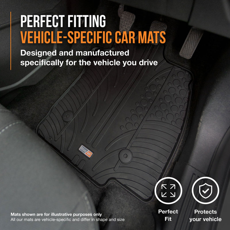 Fiat 500e Hatchback Rubber Car Mats (2020-)