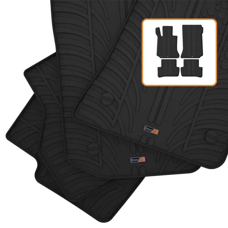 Mercedes C-Class Kombi Gummifußmatten (2007-2011)