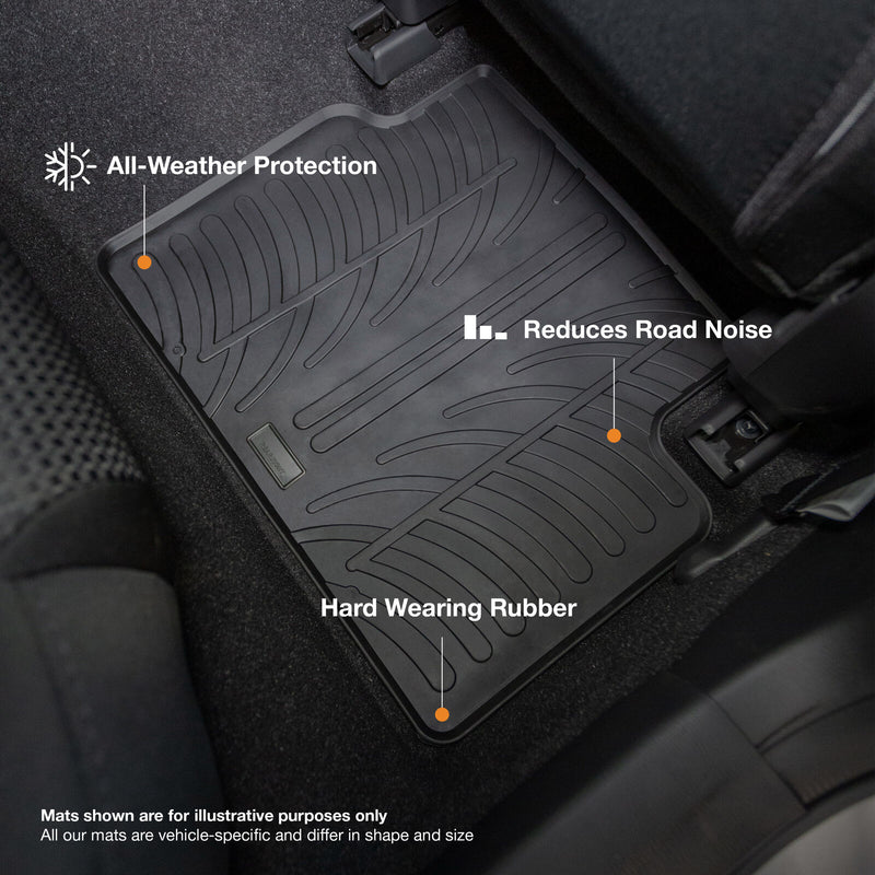Fiat 500e Hatchback Rubber Car Mats (2020-)