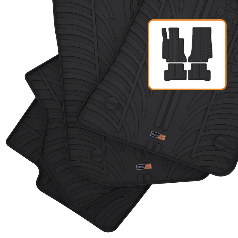 Mercedes C-Class Kombi Gummifußmatten (2018-2021)