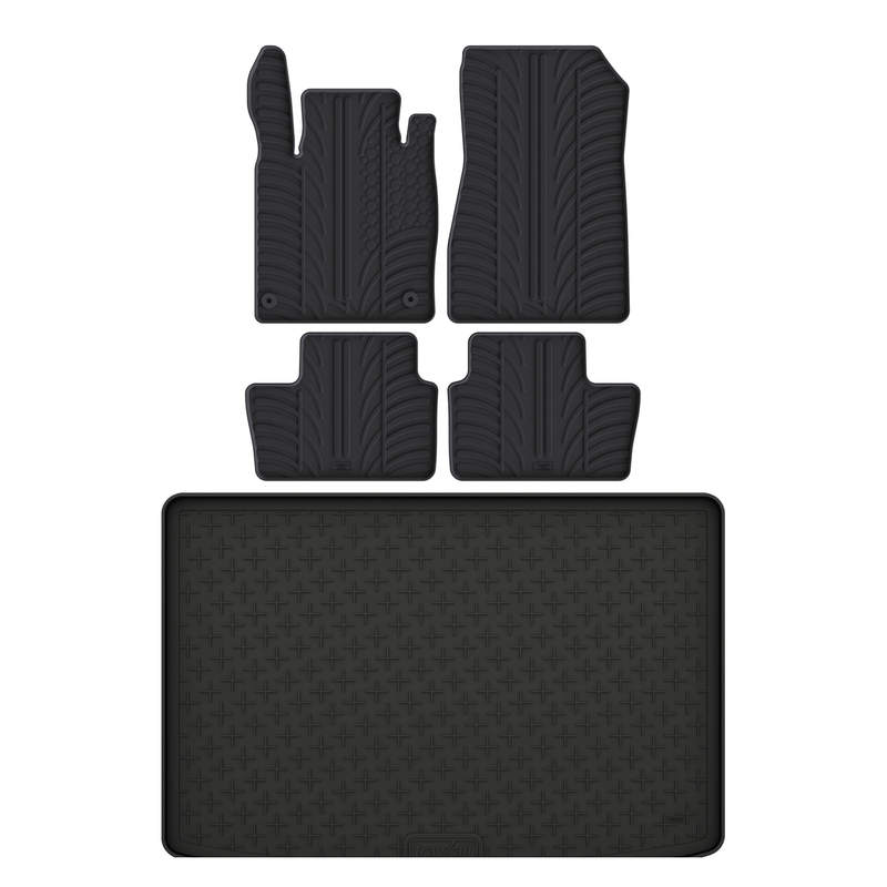 Set aus Gummi-Kofferraumwanne und Gummi-Autofußmatten für Nissan Juke (2019-)
